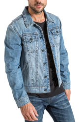 DENIM JACKET IN GREENLAND WASH